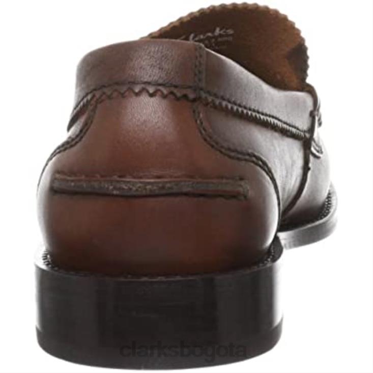 Clarks 0DX8L1187 Clarks Beary Loafer Slipper Hombre Marrón Braun (Mid Brown Lea) hombres