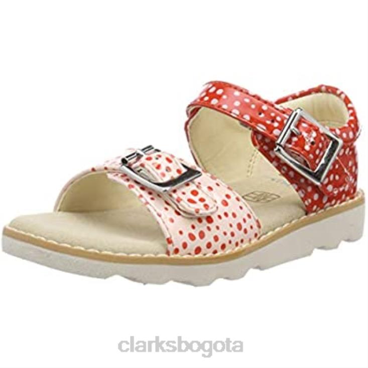 Clarks 0DX8L1189 sandalias con tira trasera Crown Bloom T para niña en naranja clarks niños naranja