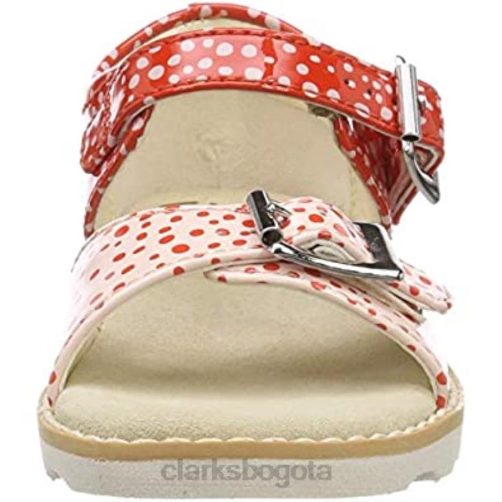 Clarks 0DX8L1189 sandalias con tira trasera Crown Bloom T para niña en naranja clarks niños naranja