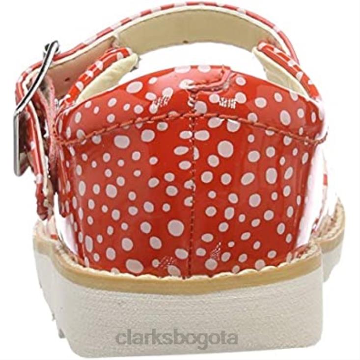 Clarks 0DX8L1189 sandalias con tira trasera Crown Bloom T para niña en naranja clarks niños naranja