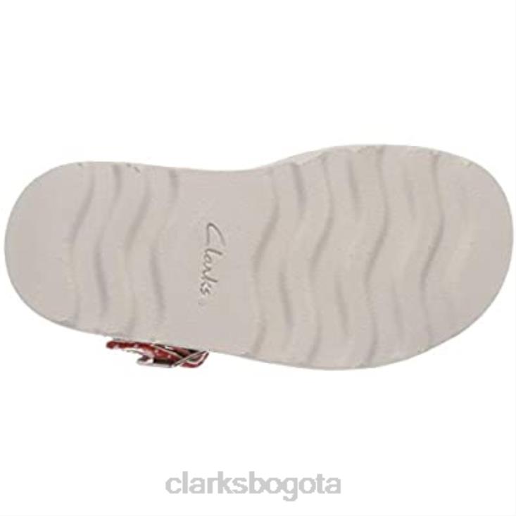 Clarks 0DX8L1189 sandalias con tira trasera Crown Bloom T para niña en naranja clarks niños naranja