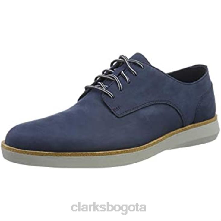 Clarks 0DX8L1190 zapatilla de deporte de encaje banwell para hombre nubuck azul marino nubuck azul marino clarks hombres nubuck azul marino nubuck azul marino