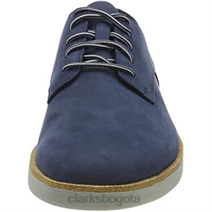 Clarks 0DX8L1190 zapatilla de deporte de encaje banwell para hombre nubuck azul marino nubuck azul marino clarks hombres nubuck azul marino nubuck azul marino