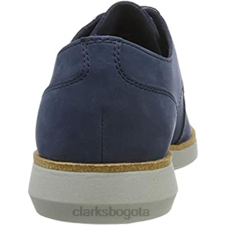 Clarks 0DX8L1190 zapatilla de deporte de encaje banwell para hombre nubuck azul marino nubuck azul marino clarks hombres nubuck azul marino nubuck azul marino