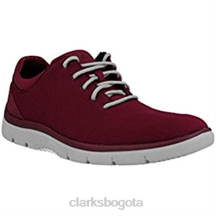 Clarks 0DX8L12 zapatillas clarks tunsil ace rojas para hombre hombres rojo