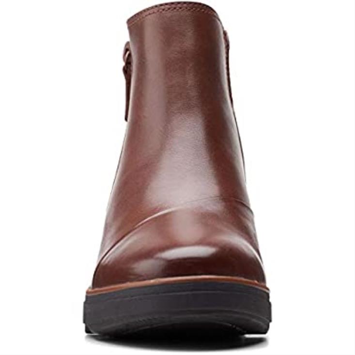 Clarks 0DX8L1201 botas clarks mahoga ny de cuero para mujer mazy eastham charol negro mujer cuero caoba