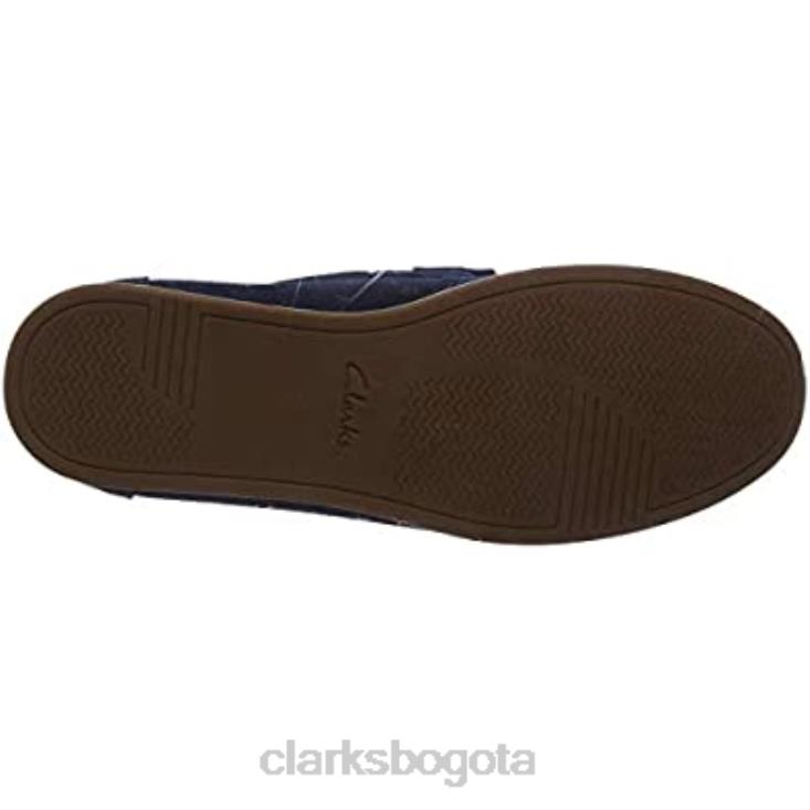 Clarks 0DX8L1204 mocasines morven sun azul marino para hombre clarks hombres azul marino