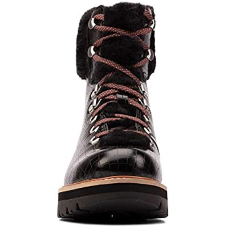 Clarks 0DX8L1207 orianna excursionista cuero tostado oscuro clarks black croc unisexo cocodrilo negro