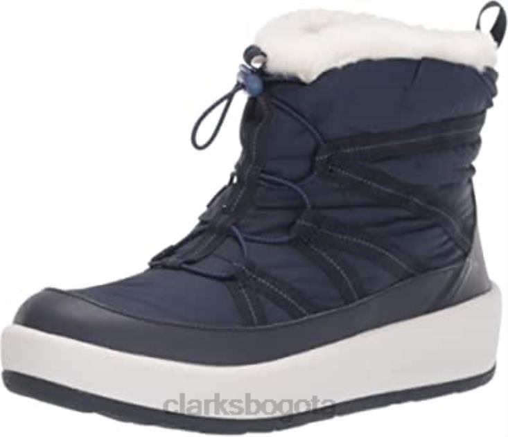 Clarks 0DX8L1211 Botín clarks step north frost azul marino textil para mujer mujer textil azul marino