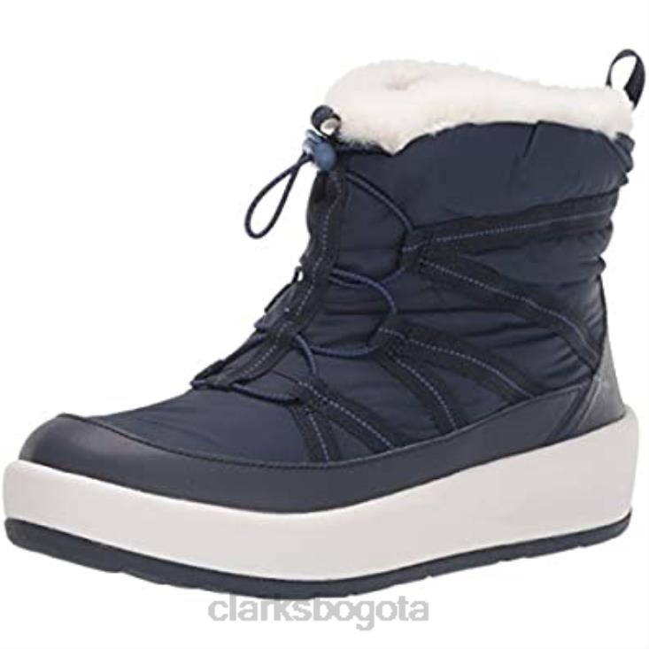 Clarks 0DX8L1211 Botín clarks step north frost azul marino textil para mujer mujer textil azul marino