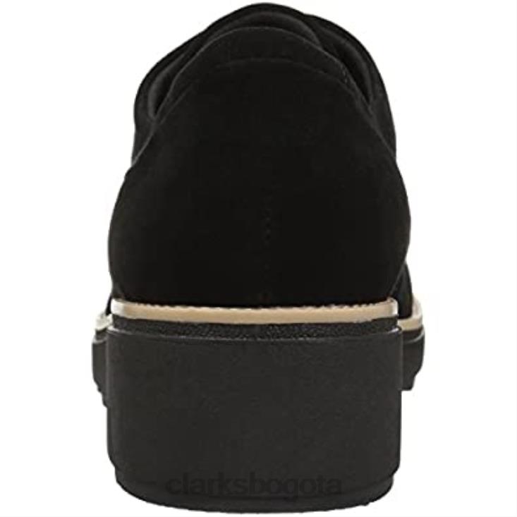 Clarks 0DX8L1213 mujer sharon noel oxford clarks nubuck negro mujer nubuck negro