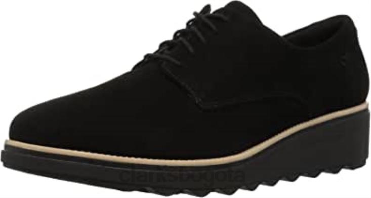 Clarks 0DX8L1214 clarks sharon noel oxford negro nubuck mujer mujer