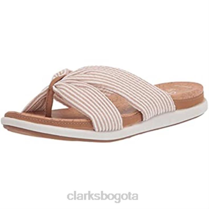 Clarks 0DX8L1215 Sandalia Eliza Shore Slide para mujer clarks natural textil mujer textil natural