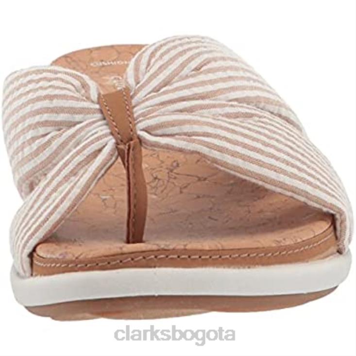 Clarks 0DX8L1215 Sandalia Eliza Shore Slide para mujer clarks natural textil mujer textil natural
