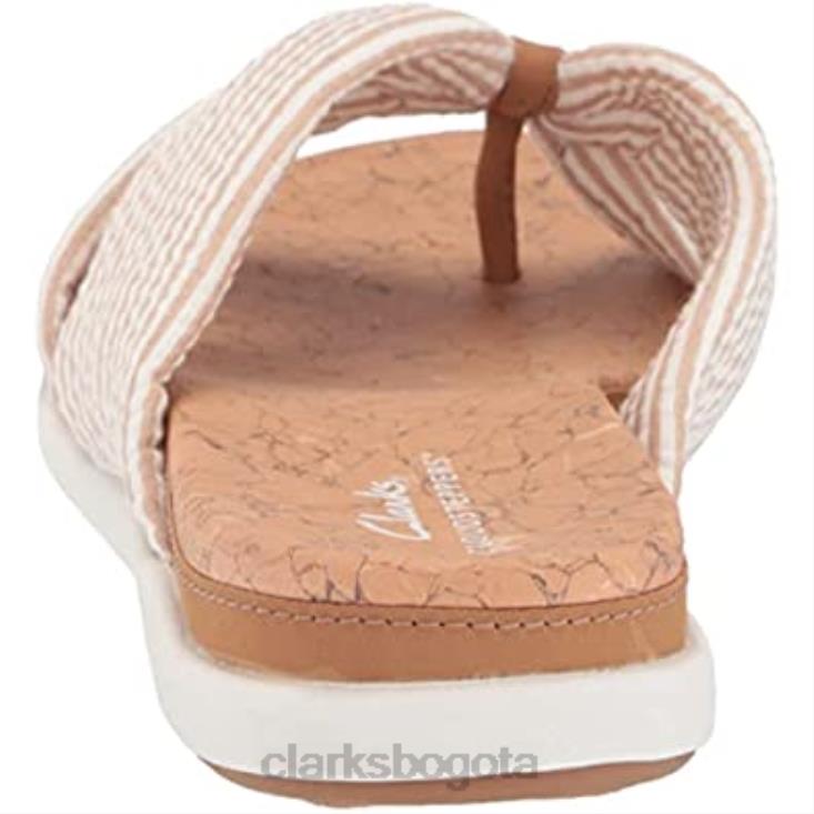 Clarks 0DX8L1215 Sandalia Eliza Shore Slide para mujer clarks natural textil mujer textil natural