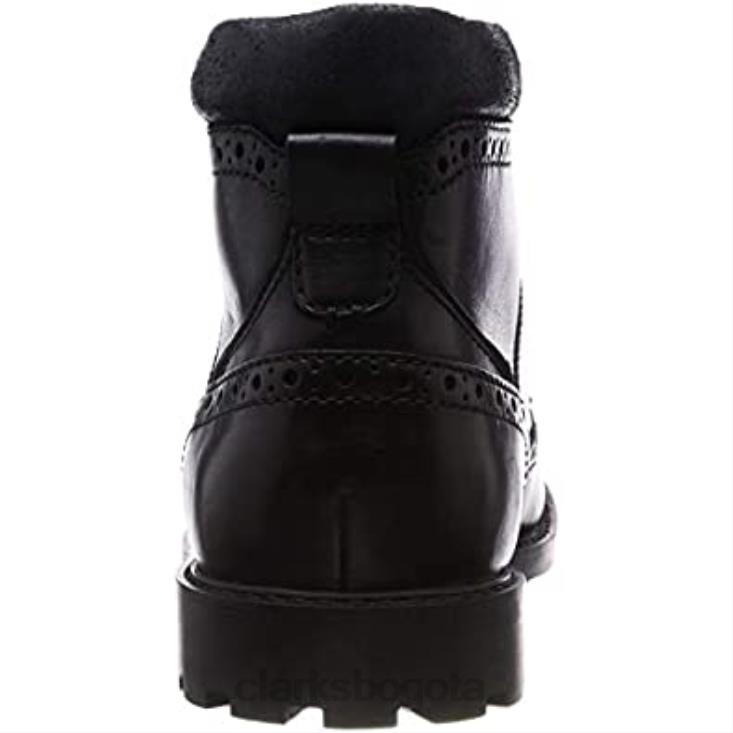 Clarks 0DX8L1221 botas chelsea curington rise para hombre clarks negras hombres negro negro suave lea