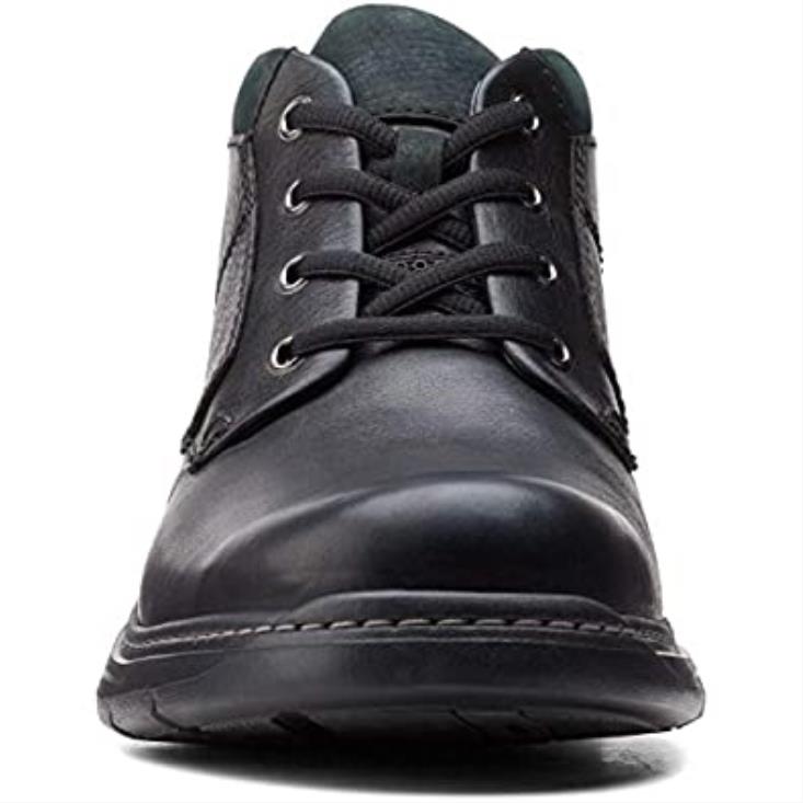 Clarks 0DX8L1224 botas clarks un brawley up de cuero negro para hombre hombres cuero negro caído
