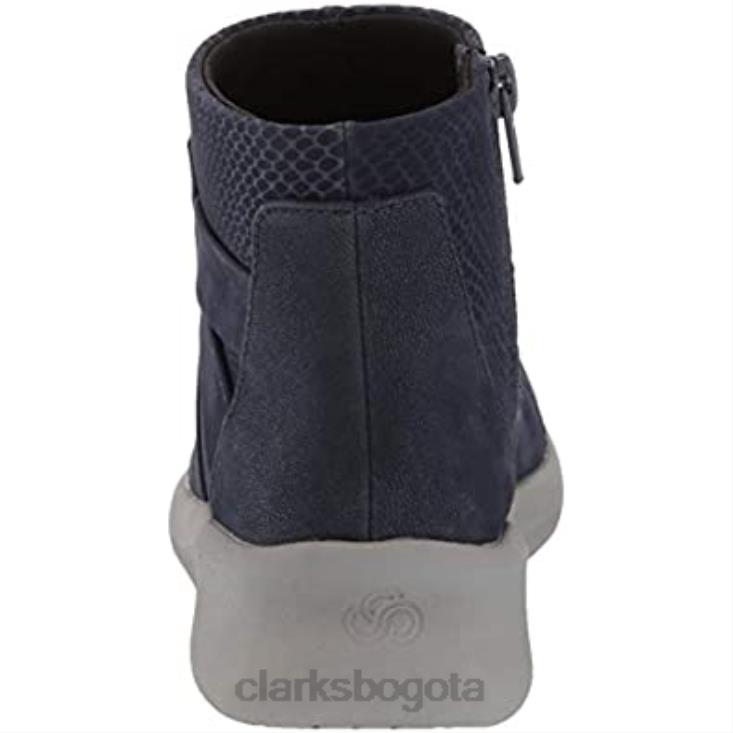 Clarks 0DX8L1227 Botín clarks mujer sillian 20 way azul marino sintetico mujer azul marino sintético