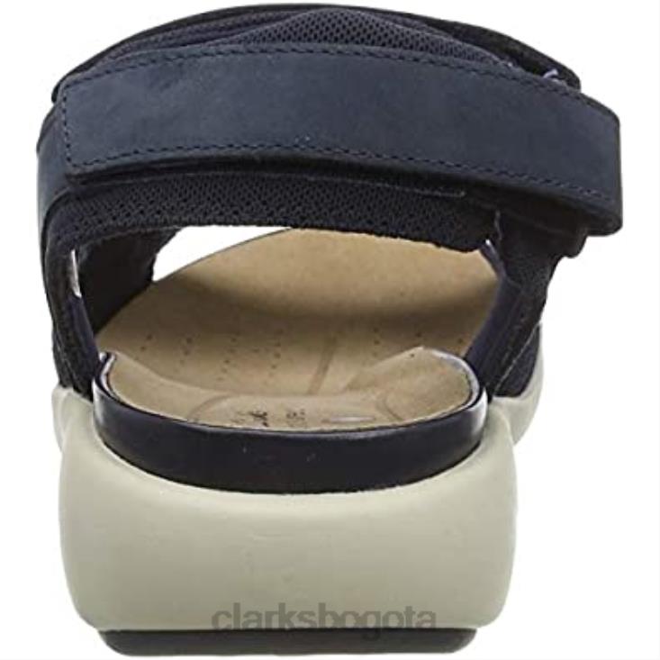 Clarks 0DX8L1230 sandalias con tira trasera un bali trek para mujer azul marino combi nbk marino combi nbk clarks mujer combi azul marino nbk combi azul marino nbk