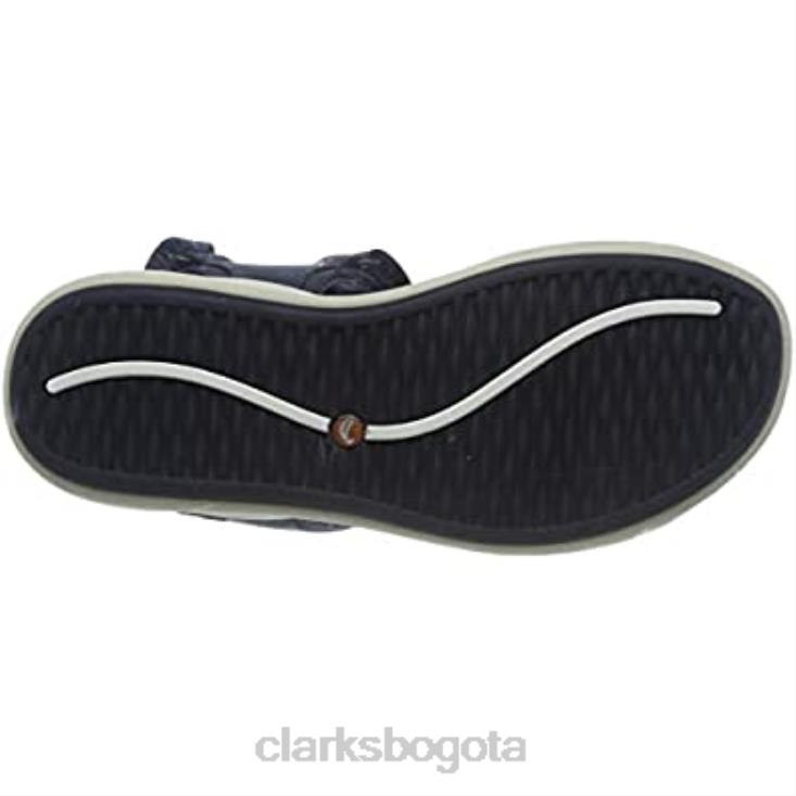 Clarks 0DX8L1230 sandalias con tira trasera un bali trek para mujer azul marino combi nbk marino combi nbk clarks mujer combi azul marino nbk combi azul marino nbk