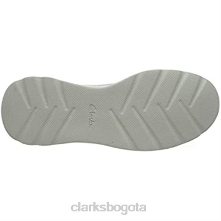 Clarks 0DX8L1235 Zapatilla clarks sprint litelace de piel combinada blanca para hombre hombres cuero combinado blanco