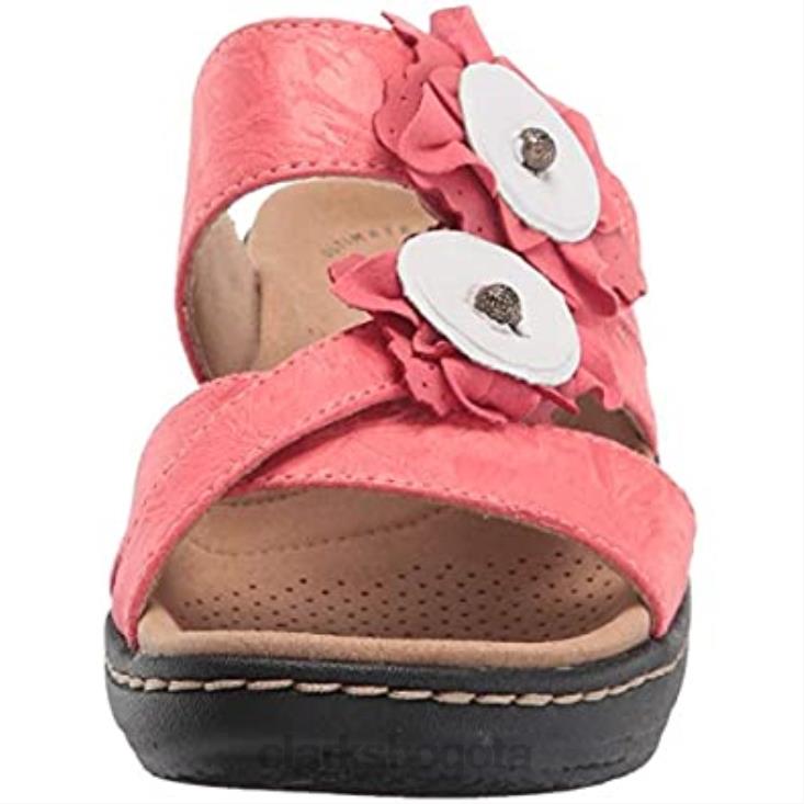 Clarks 0DX8L1236 rosa textil piel combi mujer merliah violeta sandalia clarks mujer combi cuero textil rosa