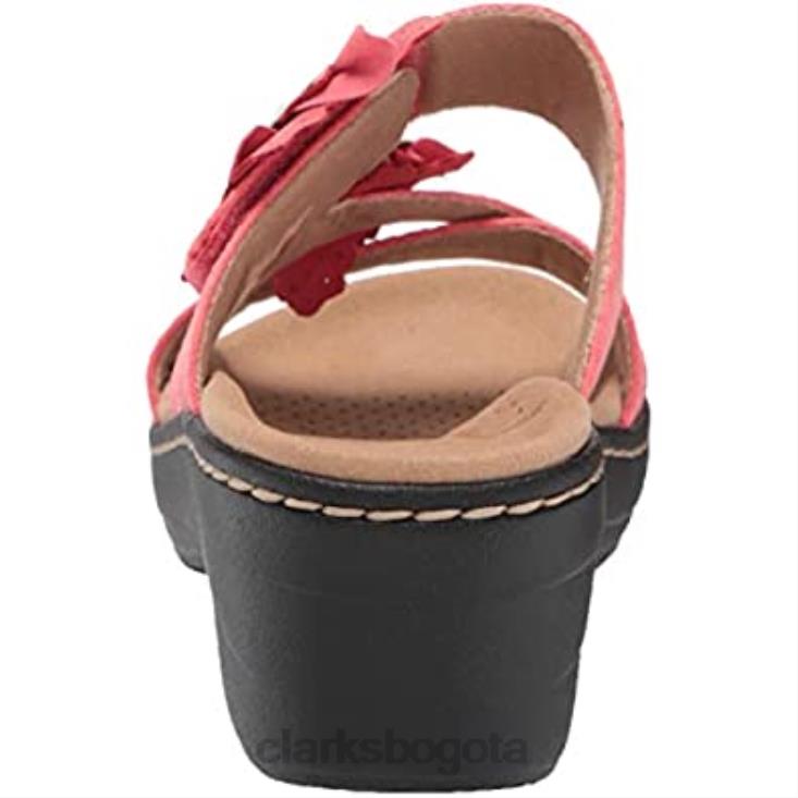 Clarks 0DX8L1236 rosa textil piel combi mujer merliah violeta sandalia clarks mujer combi cuero textil rosa