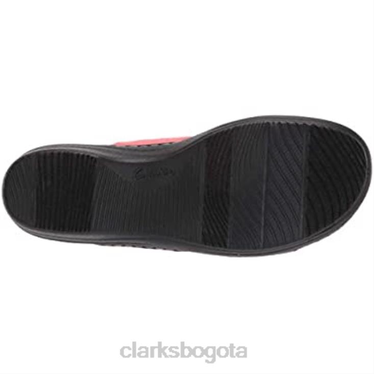 Clarks 0DX8L1236 rosa textil piel combi mujer merliah violeta sandalia clarks mujer combi cuero textil rosa