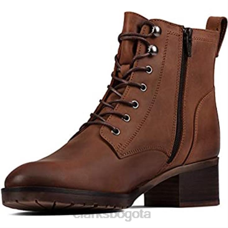 Clarks 0DX8L1238 botas clarks mila con cordones para mujer mujer