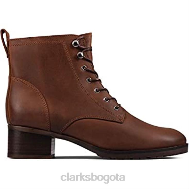 Clarks 0DX8L1238 botas clarks mila con cordones para mujer mujer