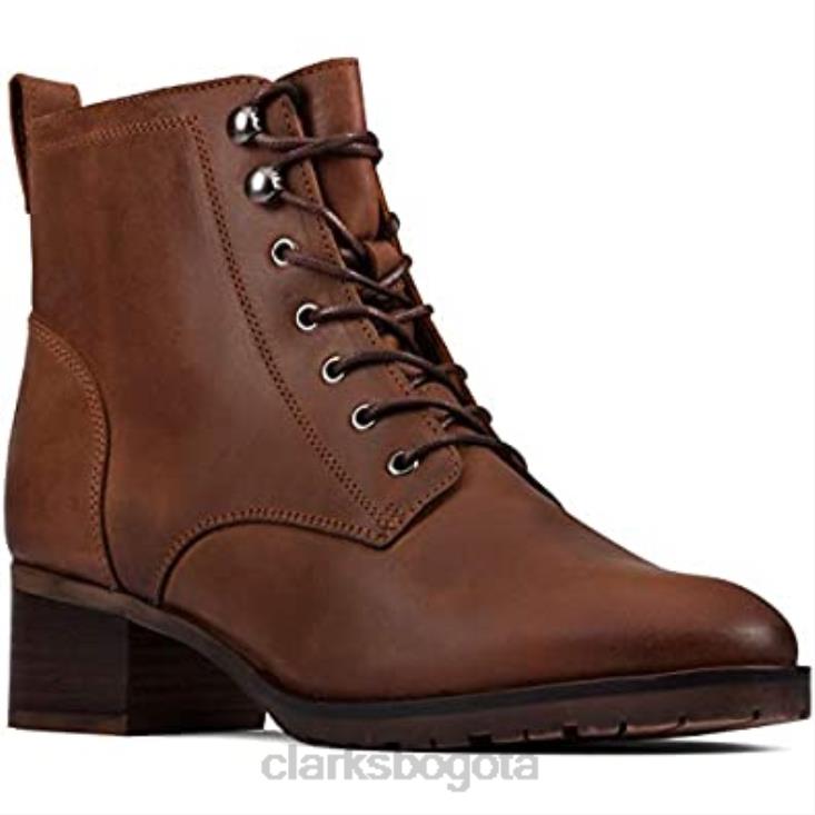 Clarks 0DX8L1238 botas clarks mila con cordones para mujer mujer
