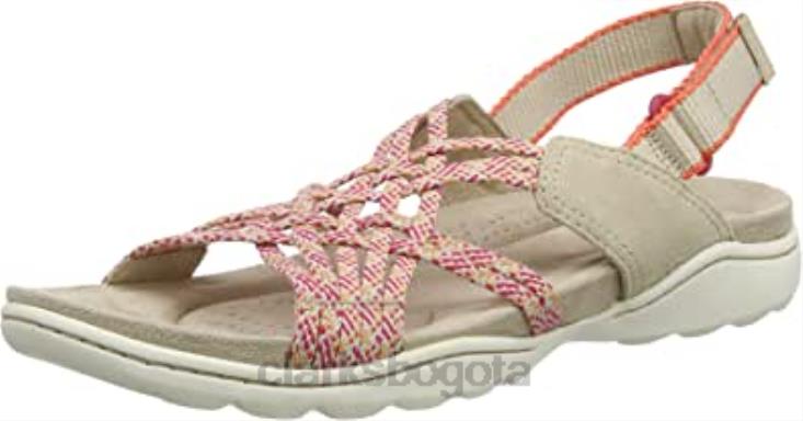 Clarks 0DX8L1240 sandalia clarks amanda facilidad combi arena para mujer mujer combinación de arena