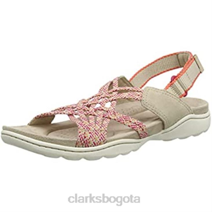 Clarks 0DX8L1240 sandalia clarks amanda facilidad combi arena para mujer mujer combinación de arena