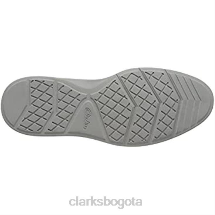 Clarks 0DX8L1242 Zapatilla Clarks Dennet Wing para hombre de piel negra hombres