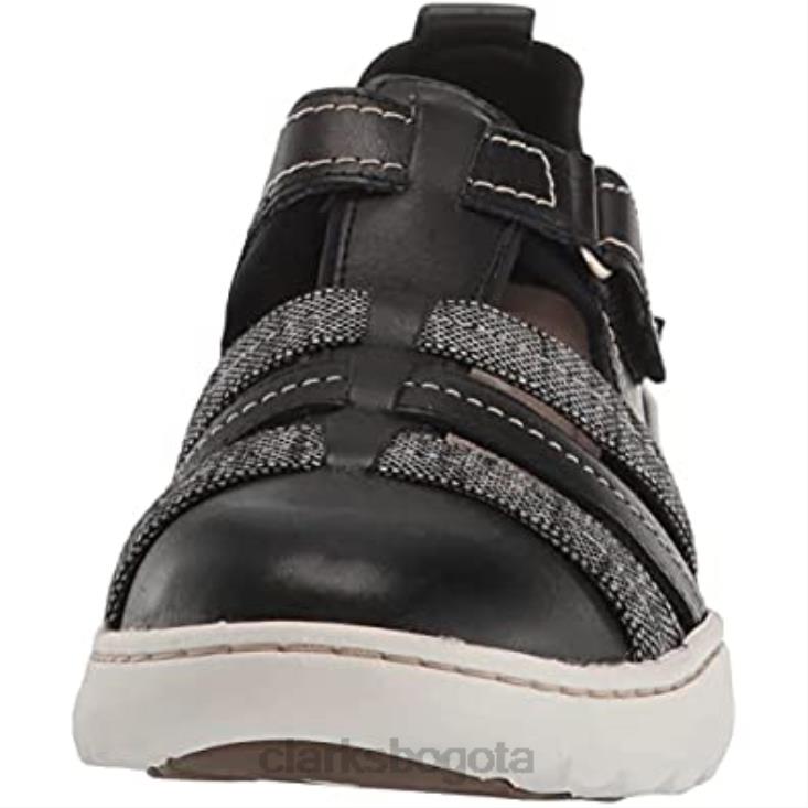 Clarks 0DX8L1244 mocasines clarks teagan step para mujer de cuero negro mujer cuero negro