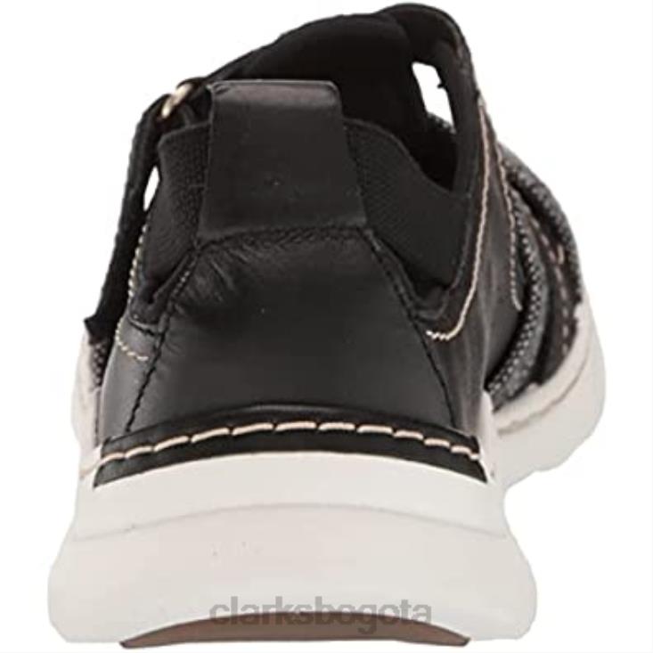 Clarks 0DX8L1244 mocasines clarks teagan step para mujer de cuero negro mujer cuero negro