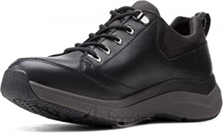 Clarks 0DX8L1245 zapatos de cuero wave 20 vibe negro 1 clarks unisexo