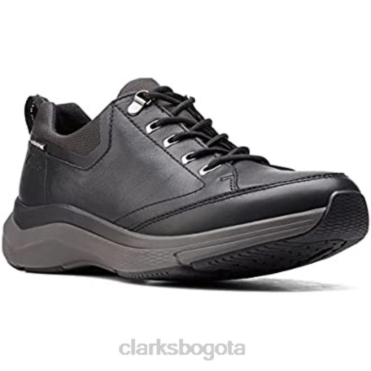 Clarks 0DX8L1245 zapatos de cuero wave 20 vibe negro 1 clarks unisexo