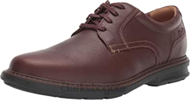 Clarks 0DX8L1248 clarks rendell plaoxford de cuero caoba ny para hombre hombres