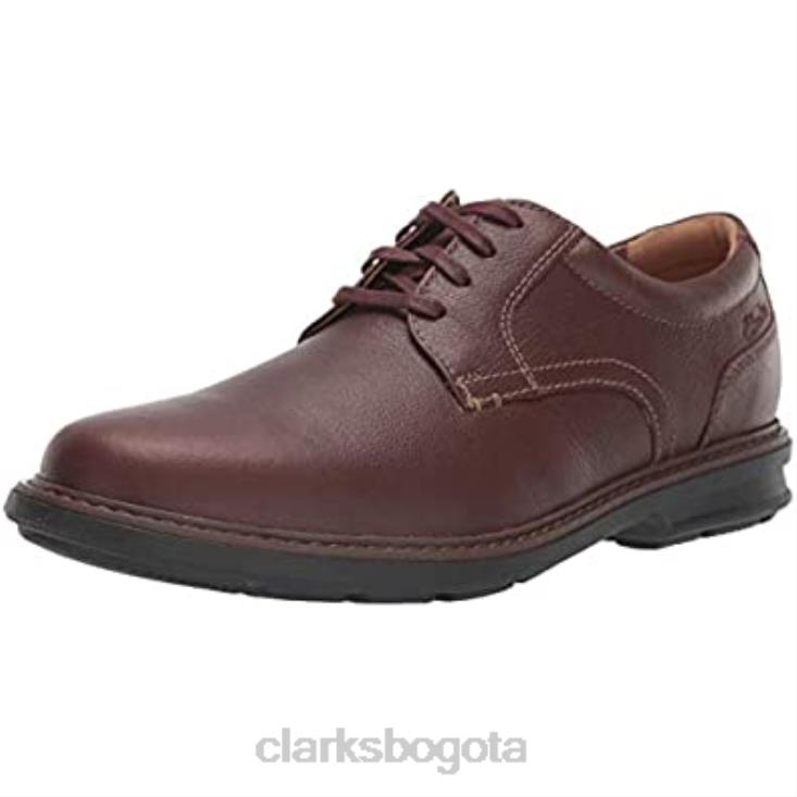 Clarks 0DX8L1248 clarks rendell plaoxford de cuero caoba ny para hombre hombres