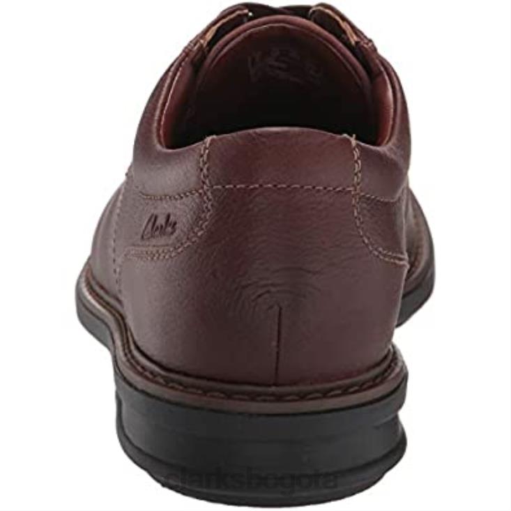 Clarks 0DX8L1249 zapatos clarks mahoga ny de cuero para hombre rendell plaoxford hombres