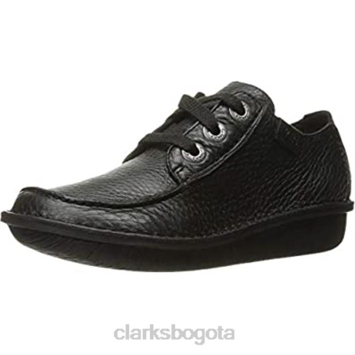 Clarks 0DX8L1252 clarks fun ny dream de cuero negro para mujer mujer cuero negro