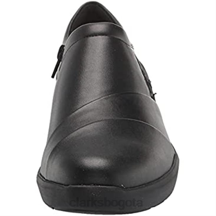 Clarks 0DX8L1253 mocasín con botones kayleigh mujer clarks negro sintético mujer negro sintético