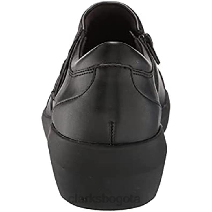 Clarks 0DX8L1253 mocasín con botones kayleigh mujer clarks negro sintético mujer negro sintético