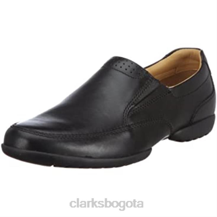 Clarks 0DX8L1255 pantuflas bajas reclinables gratis para hombre clarks negro hombres cuero negro