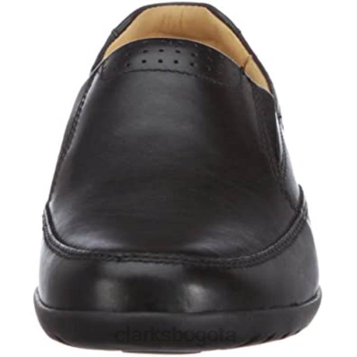 Clarks 0DX8L1255 pantuflas bajas reclinables gratis para hombre clarks negro hombres cuero negro