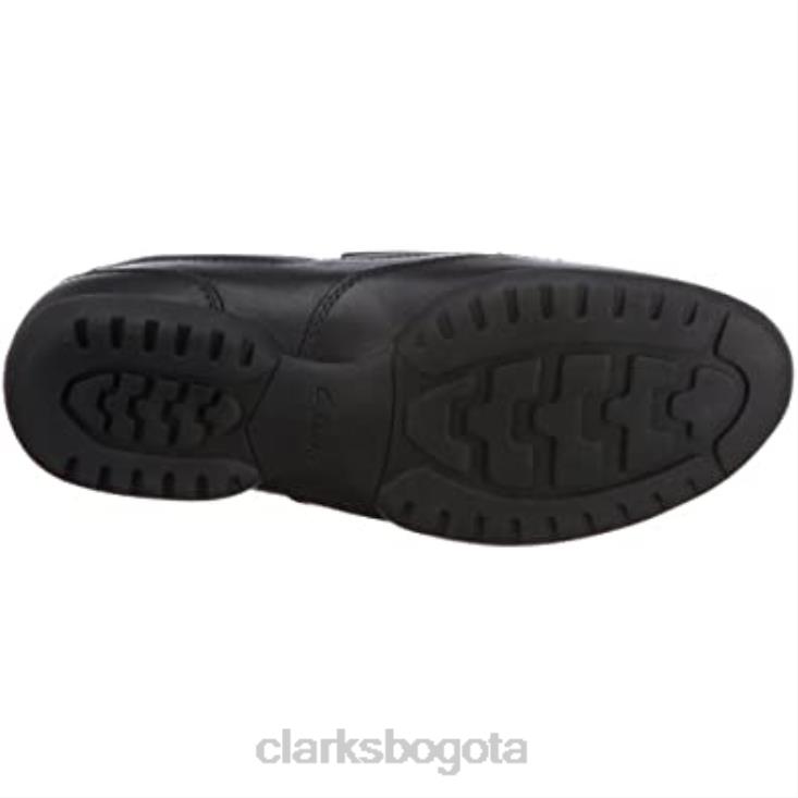 Clarks 0DX8L1255 pantuflas bajas reclinables gratis para hombre clarks negro hombres cuero negro