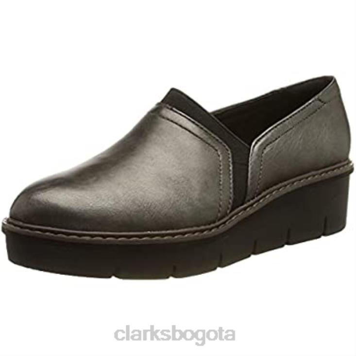 Clarks 0DX8L1258 Zapatos clarks airabell mid para mujer gun metal mujer pistola de metal