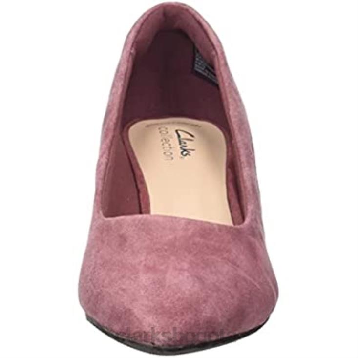 Clarks 0DX8L1263 zapatos de tacón teresa para mujer clarks dark rose sde mujer