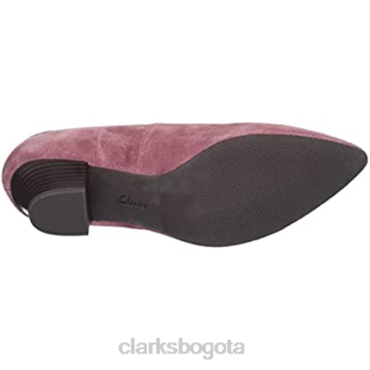 Clarks 0DX8L1263 zapatos de tacón teresa para mujer clarks dark rose sde mujer